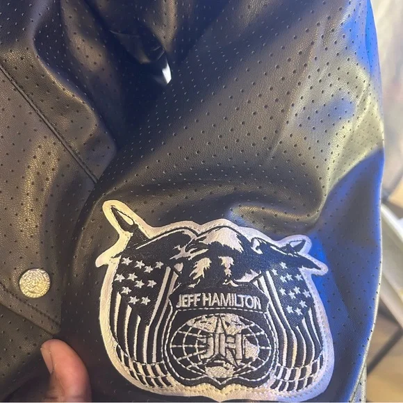 Jeff Hamilton Limited Edition Reversible NFL Detroit Lions Leather Bomber Jacket